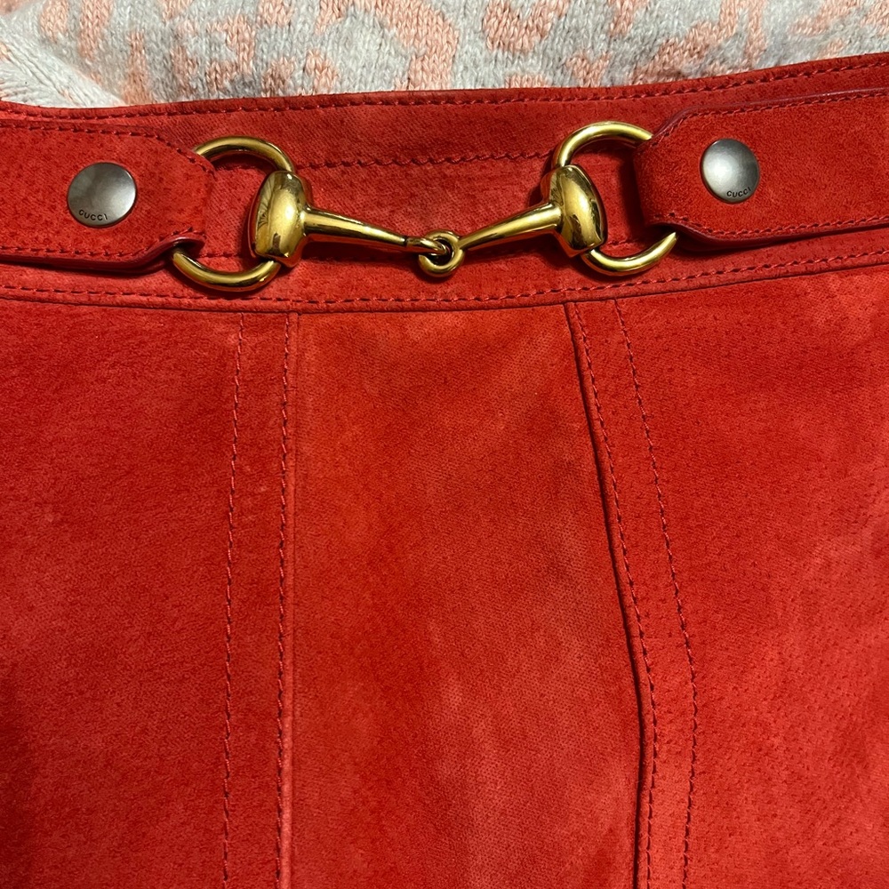 Gucci Horsebit Leather Suede Mini Skirt - Picture 5 of 14